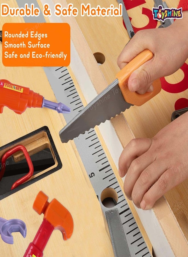 Toyshine DIY Portable Tool Set Toy with Briefcase, Accessories - Image 3